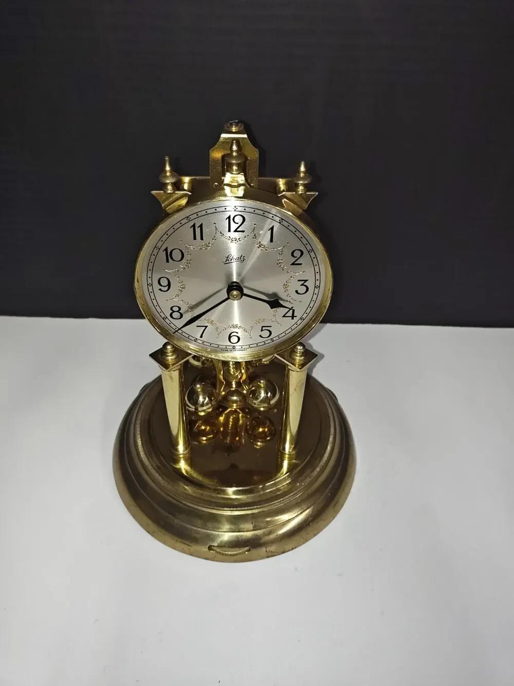 Vintage Aug. Schatz & So'hne #49 Made in Germany Anniversary Mantle Table Clock